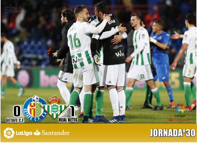 Crónica Getafe  CF 0 vs Real Betis Balompié 1: El Betis tumba la puerta de Europa con oficio y fortuna