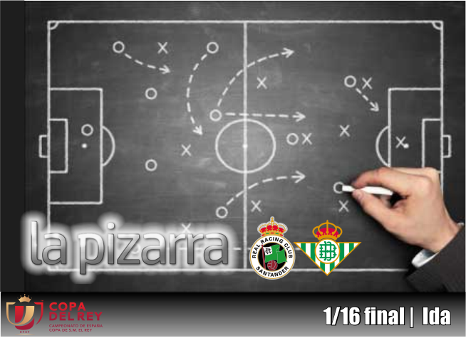 La pizarra | Racing vs Real Betis. Dieciseisavos ida. Copa del rey. Temp. 18/19