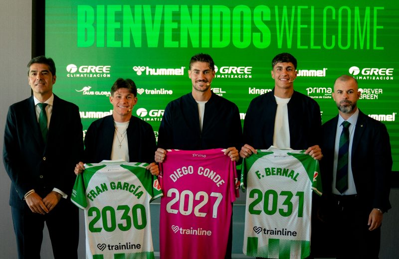 El Betis presenta a Fran García, Bernal y Conde: «El objetivo es competir en Europa»