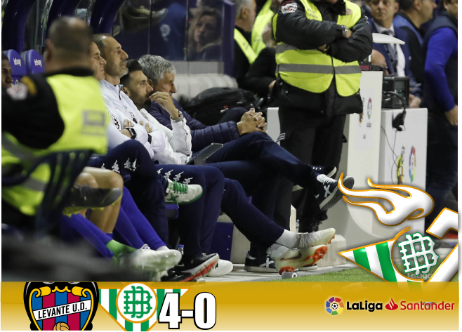 Crónica | Levante U.D  4 – Real Betis Balompié 0: Sin justificación para esta vergüenza