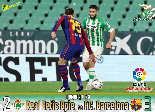 Crónica | Real Betis Balompié 2 – FC Barcelona 3: Otra vez sale cruz