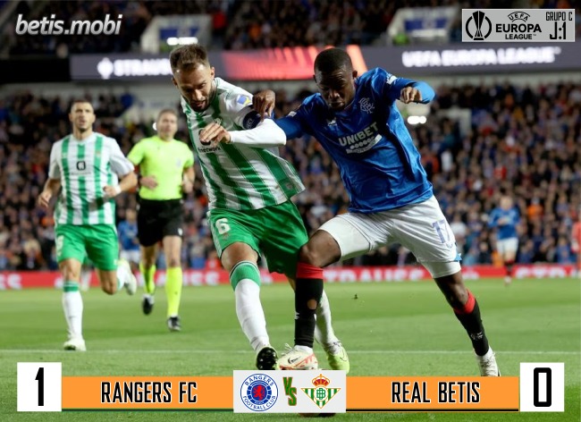 Crónica | Rangers FC 1 – Real Betis Balompié 0: El Betis se diluye en el Ibrox Stadium