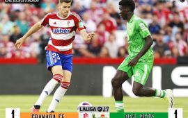 Crónica | Granada CF 1 – Real Betis Balompié 1: Otro empate que sabe a poco