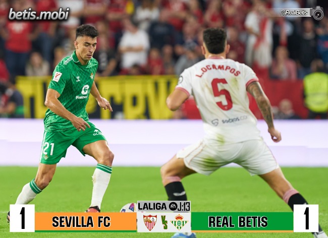 Crónica | Sevilla FC 1 – Real Betis Balompié 1: Cuestión de centímetros