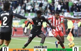 Crónica | UD Almería 0 – Real Betis Balompié 0: ¿El vaso medio lleno o medio vacío?