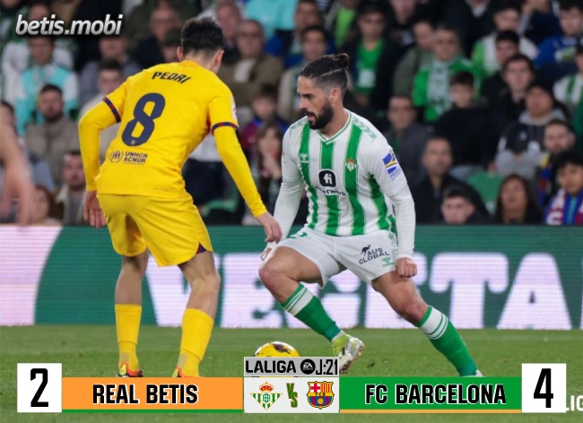 Crónica | Real Betis Balompié 2 – FC Barcelona 4: Remó, pero acabó muriendo en la orilla
