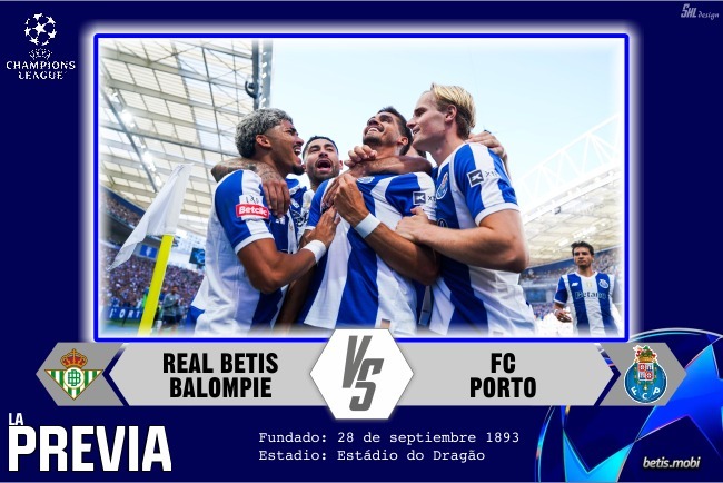 Previa | Real Betis Balompié – FC Oporto: La Cartuja se viste de Champions para una noche histórica