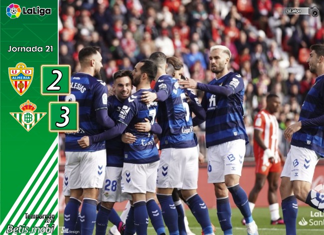 Crónica | UD Almería 2 – Real Betis Balompié 3: Victoria de moral