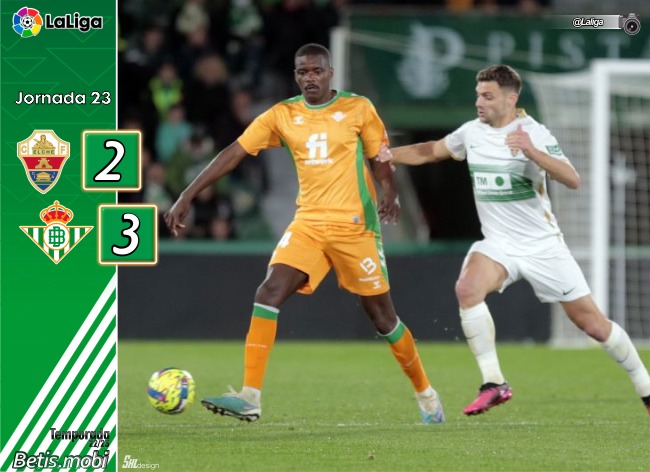 Crónica| Elche CF 2 –  Real Betis Balompié 3: Tres puntos de infarto que saben a mucho