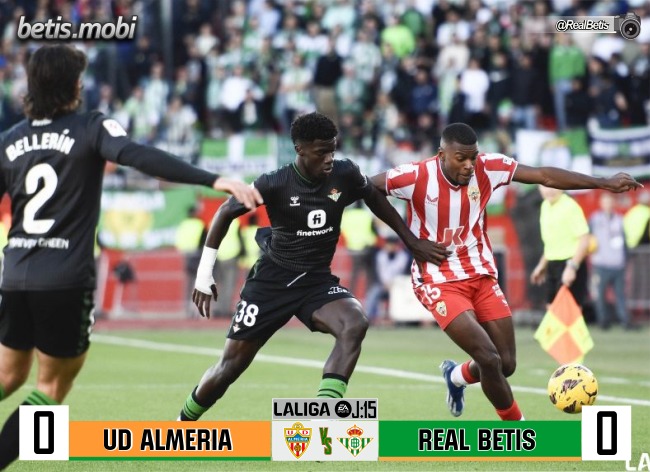 Crónica | UD Almería 0 – Real Betis Balompié 0: ¿El vaso medio lleno o medio vacío?