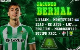 Facundo Bernal, equilibrio para la medular del Real Betis